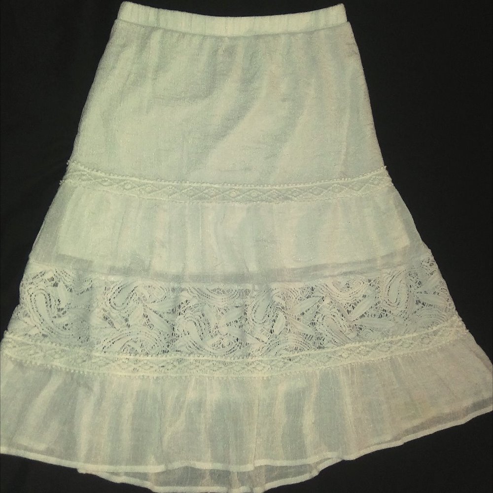 White skirt